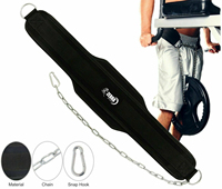 Ceinture de musculation en néoprène personnalisée ZEBRA SPORTS DB-179 pour la musculation et l'haltérophilie - Chaîne de traction durable pour dips