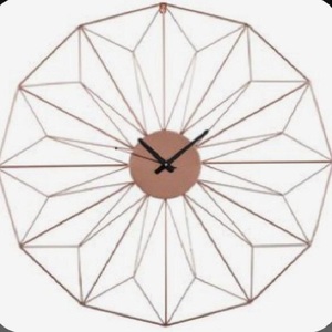 Horloge murale en fer décoratif élégant, de haute qualité, Simple, décoration en fer pour le salon - Product Image 2