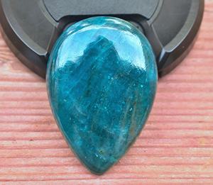 Cabujón de Apatita A+ de Primera Calidad, Azul Intenso, Gema Suelta de Alta Calidad, Cristal Pulido a Mano, Marca S.F. GEMS, 20-50mm, para Decoración de Uñas - Product Image 3