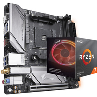 GIGABYTE B450 I AORUS PRO WIFI Carte mère de jeu MINI ITX d'occasion avec processeur AMD Ryzen 5 7 3500X 3600 3600X 3700X 3800X