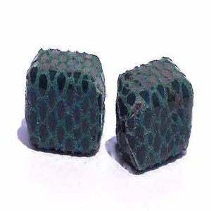 ลูกปัดหนังแท้ขนาด15มม. 20มม. 30มม. สีเขียวและน้ำเงินสำหรับเครื่องประดับ DIY โครงการงานฝีมือลูกปัดงานฝีมือ - Product Image 1