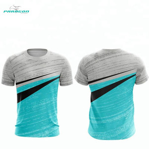 เสื้อยืดโพลีเอสเตอร์คุณภาพดีที่สุด/พิมพ์โลโก้ 3 มิติ และชื่อทีมด้วยเทคนิคการพิมพ์แบบระเหิด - Product Image 1