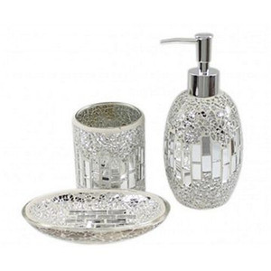 Juego de 3 Accesorios de Baño de Lujo, Productos de Mosaico para Baño, Decoración para Hotel, Hogar, Baño, Ducha - Product Image 1