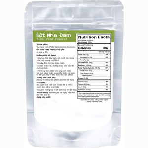Extracto de Aloe Vera de Alta Calidad de Fábrica en Vietnam, Polvo Herbal de Cultivo Silvestre, 18 Meses de Vida Útil, Bolsas de 1 kg, Personalizables - Product Image 2