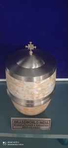 Suministros funerarios de latón, urna funeraria de Madre de perla grande - Product Image 6