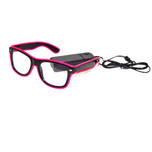 Gafas de <span class=keywords><strong>Moda</strong></span> con Cable EL de 3 Modos, Gafas LED Intermitentes de Neón, Luminosas, con Forma, Juguetes Clásicos Brillantes para Baile, DJ, Máscara de Fiesta - Product Image 4