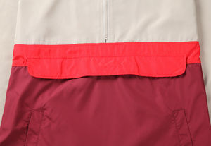 Belle veste coupe-vent personnalisable et légère à fermeture éclair pour hommes imperméable de grande taille avec col à capuche imprimé - Product Image 4