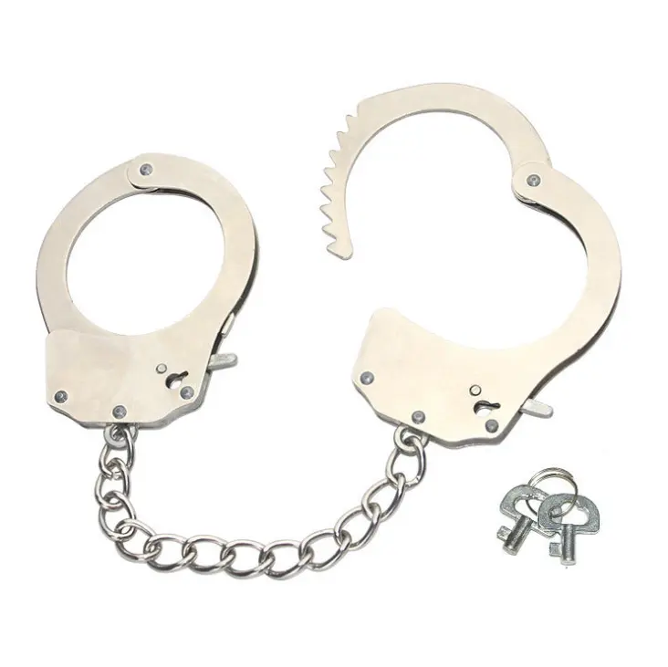 Hot selling stainless steel erotic bondage fetish BDSM handcuffs sex toys for couple