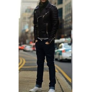 Chaqueta de cuero de invierno de calidad premium para hombre, nuevo estilo Hip Hop con cuello levantado, compatible con temporada - Product Image 2