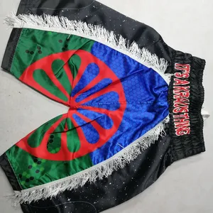 High stretch Martial Arts grappling Kickboxing jiu jitsu BJJ Fight Muay Thai Custom Sublimation MMA short Boxing Shorts