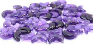 Juego de 5 piezas de calidad impresionante de cabujones de amatista púrpura natural en forma de Luna piedras preciosas sueltas para la fabricación de joyas - Product Image 3