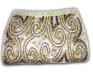 Satin Cosmetic Holder <b>Clutch</b> <b>Wedding</b> Bag Party Handbag Transparent Gold Metal Ring Stylish Ladies OEM Customized Box Logo - Product Image 1