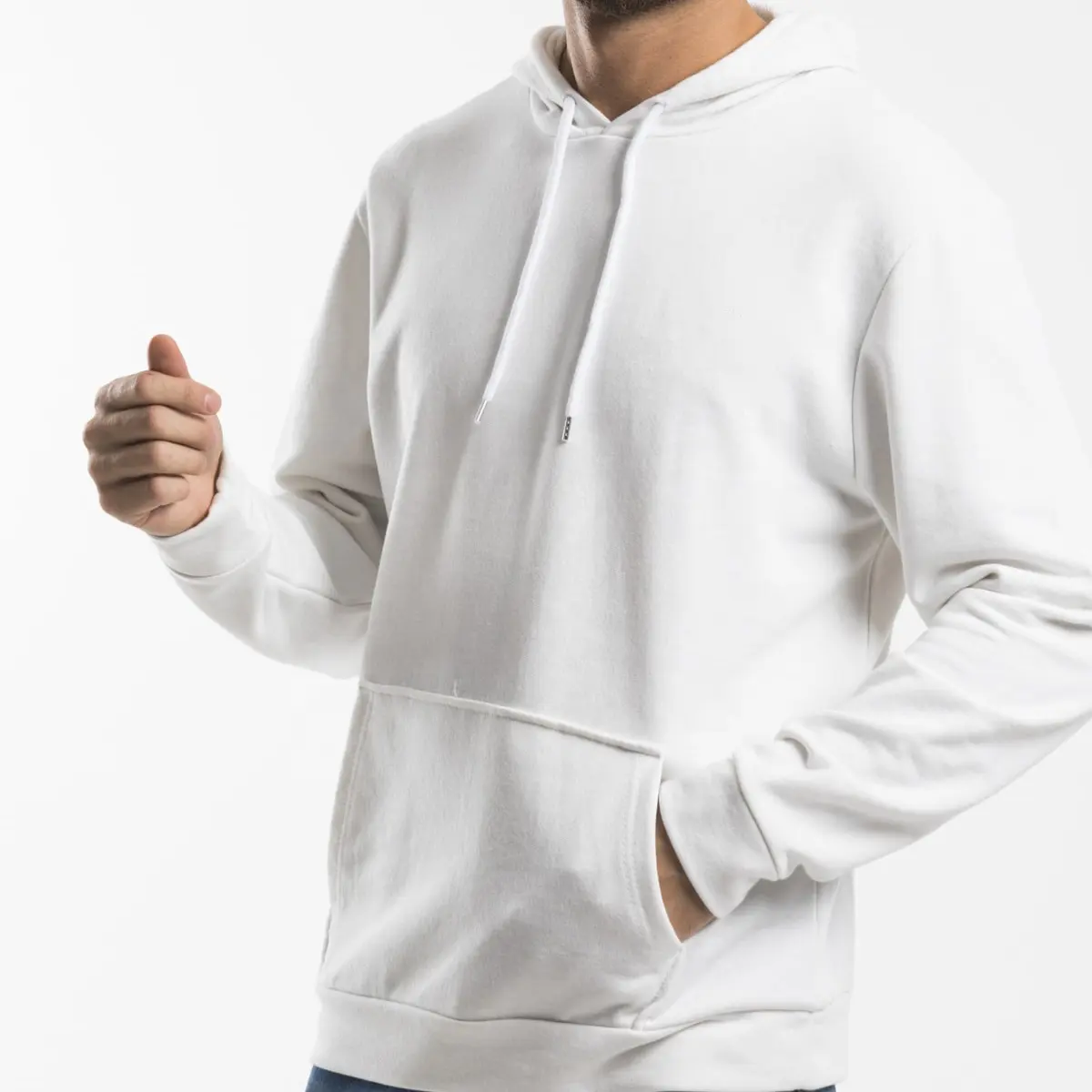 Мужские модные простые белые толстые пуловеры, толстовки с капюшоном, мужские толстовки с принтом логотипа на заказ и вышивкой