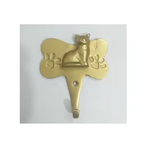 Настенный крючок ручной работы, дизайнерский Стильный Классический Уникальный индивидуальный логотип, алюминиевый настенный крючок-бабочка для ключей, оптовая продажа
