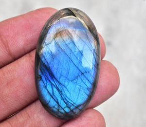 Top Qualité Naturel En Gros Lâche Pierres Précieuses Cabochon Violet Labradorite - Product Image 4