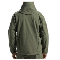 Erkekler için mükemmel renk Slim Fit Softshell ceket fermuar iki cep bir ön Zip kış su geçirmez artı boyutu ceket