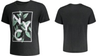 T-shirt graphique Heather pour homme, 150 GSM, mélange de coton, impression personnalisée, marque privée, OEM