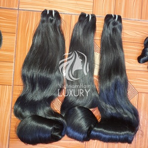 ผมเวียดนามแบบม้วน เงางาม นุ่มลื่น แบบเครื่องจักร สีธรรมชาติ ขายส่ง - Product Image 1
