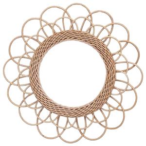 <b>Vintage</b> Woven Rattan Wall <b>Mirror</b> Eco-Friendly Creative Design for Home Decoration for Bathroom Living Room From Vietnam Factory - Product Image 1
