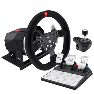 pxn gaming racing wheel Suppliers-Pxn V10 Nieuwe Dual-Motor Force Feedback Rijden Gaming Racestuur Met Hall-Effect Pedalen En 6 + 1 Shifter