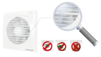 VENTUROPE Extracteur de salle de bain domestique Ventilateur axial Moteur électrique high-tech Construction en plastique OEM Personnalisable 220-240V 50/60Hz