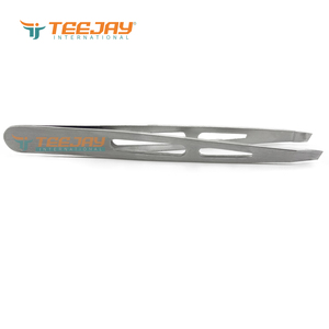Pinza para Cejas de Acero Inoxidable TEEJAY, la Más Vendida, con Agarre Ergonómico, Punta Recta y Fina, Ideal para Cejas - Product Image 6