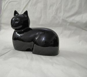 Urne funéraire pour animaux de compagnie en métal de style américain, couleur gris chat, fournitures funéraires - Product Image 4