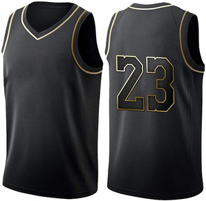 Maillot de basket-ball pour hommes, ensemble de couleurs blanc et noir avec impression personnalisée, de haute qualité, délavé - Product Image 1