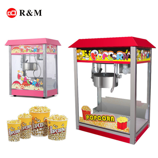 Big Kettle Red pink Sweet Comercial Caramel Popcorn Machine Mini Popcorn Machine Price in India Pakistan Cheap Pop Corn Makers