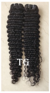 Extensiones de mechones rizados profundos de 26 pulgadas de la mejor calidad, cabello de un solo donante, resistente a cobertizo de trama única - Product Image 4