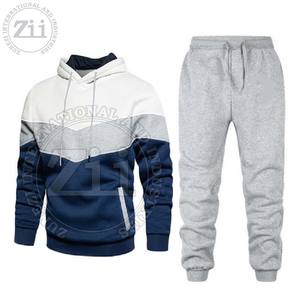 Meilleures ventes Survêtement d'hiver pour hommes avec logo personnalisé Derniers modèles Vêtements deux pièces grande taille - Product Image 3