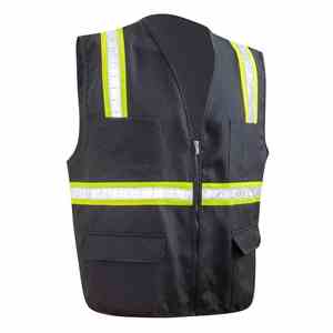 Gilet de sécurité réfléchissant pour la construction, en polyester respirant, unisexe, pour la conduite nocturne et le travail - Product Image 2