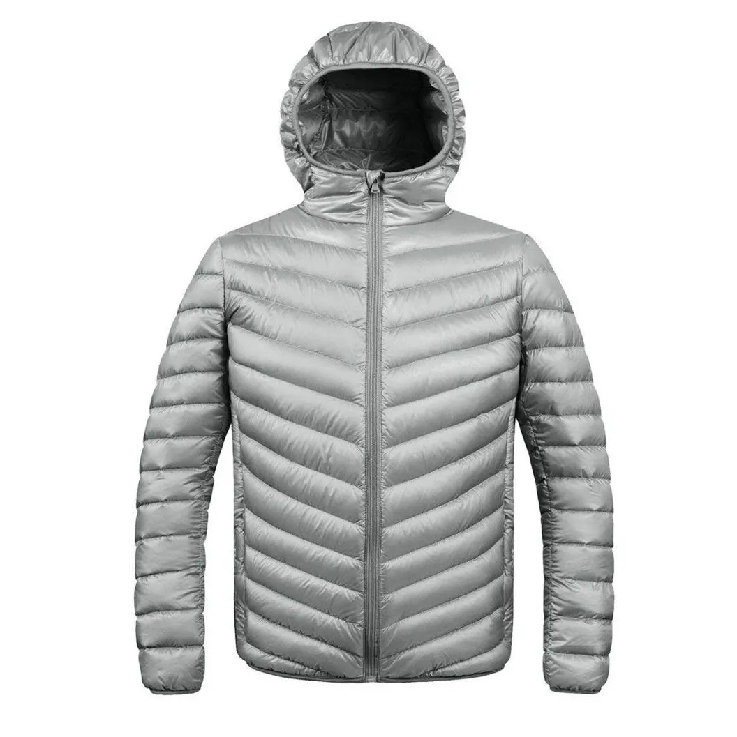 Herrenmode Neues Design Winter Puffer Glänzende Jacke Warme Polsterung Großhandel Bubble Bomber Jean Jacke