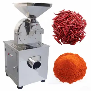 自动商用辣椒粉研磨机自动不锈钢干红辣椒研磨机低价出售