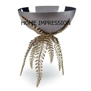 Hoja de metal dorado de lujo, diseño moderno y único, utensilios de cocina, tazón de mesa, diseñador de servicio, suministros de vajilla de aspecto elegante - Product Image 6