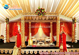 ตกแต่งงานแต่งงานแบบดั้งเดิมธีมรอยัลราชวัติ  พร้อมมณฑปหรูหราทำจากไฟเบอร์กลาสสำหรับงานแต่งงานสุดอลังการแบบมหาราชา บอลลีวูด บริสเบน สหราชอาณาจักร - Product Image 2