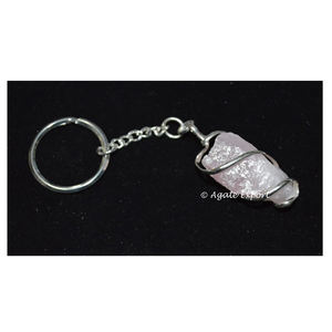 Fabriqué à la main de Pierres Précieuses Améthyste De Haute Qualité Fil Porte-clés - Product Image 4