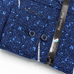 Wholesale Slim Fit Floral Poplin Printed <b>Shirts</b> <b>Men</b> <b>Long</b> <b>Sleeve</b> Breathable Eco-Friendly Made in Turkey - Product Image 4