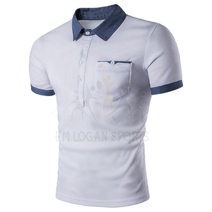 Polo de bonne qualité pour hommes, Logo personnalisé, vente en gros, - Product Image 1