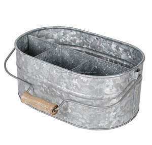 Iron Modern Eco-Friendly Kitchen Flatware <b>Utensil</b> Storage Caddy Durable Metal <b>Organizer</b> Save Space - Product Image 1