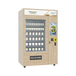Refrigeratore intelligente RFID refrigeratore automatico senza pilota refrigeratore per alimenti freddi insalata/frutta verdura distributore automatico frigorifero