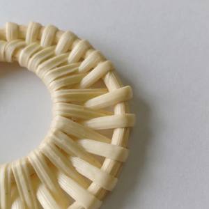 Unique Rattan <b>Earrings</b> From Vietnam - Product Image 4