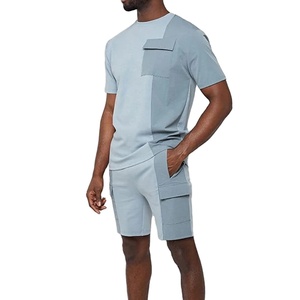 Ropa informal para hombre, trajes de verano, camisetas y pantalones cortos, gimnasio - Product Image 1