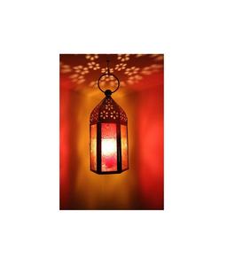 Nuevas linternas de lujo hechas a mano de hierro/vidrio de Color personalizado Oriental, decoraciones para el hogar para Navidad, portavelas y tarros elegantes - Product Image 1