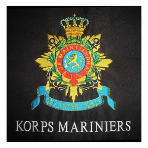 Korp mariner patch crest computador feito à máquina para uniforme preço barato personalizados patches