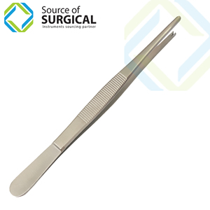 1x2 Dents Pince à Tissu Manuel en Acier Inoxydable Instrument de Pansement Chirurgical - Product Image 4