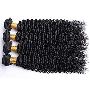 Extensiones de Cabello Remy Virgen Indio Natural Afro de Alta Calidad, 100% Cabello Humano, Tejido de Cabello Liso Sedoso Ondulado, Doble Trama a Máquina - Product Image 1