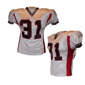 Conjunto de uniforme de fútbol americano personalizado de alta calidad, camisetas y pantalones transpirables que absorben la humedad para deportes de equipo - Product Image 3