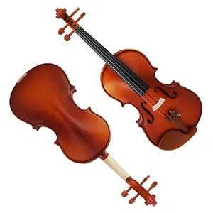 Chinese Best Factory Sinomusik Satin Solid Wood Violin 1/2 For Sale