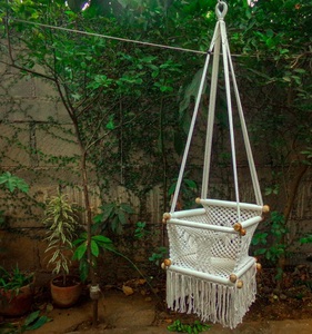 Baby Swing Chair, Macrame Kid Swing, Indoor Baby Swing - Product Image 1
